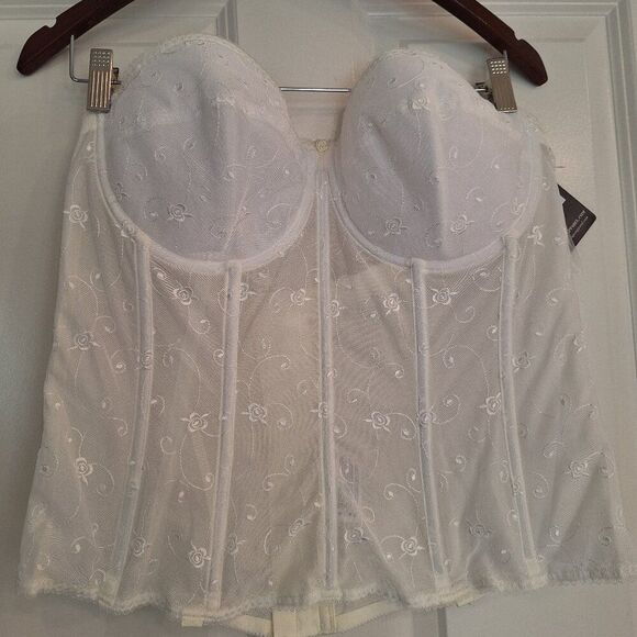 Dominique‎ white Corset bridal bra size 44C - Picture 1 of 6